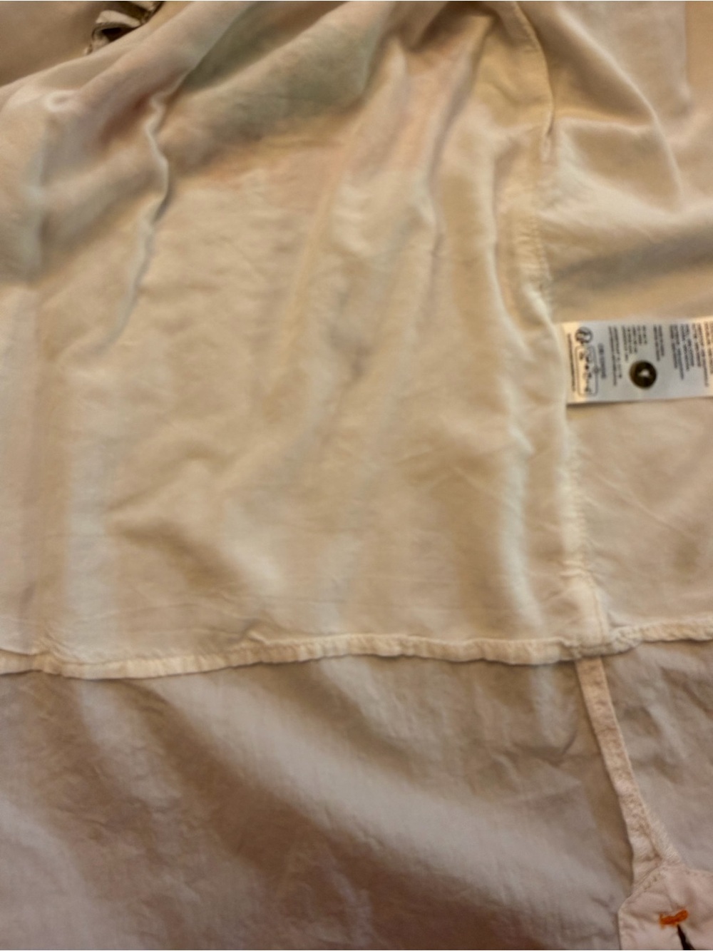 Maeve Anthropologie Floral Shirt Dress Small White Cotton Belted Midi Pockets - Picture 10 of 13